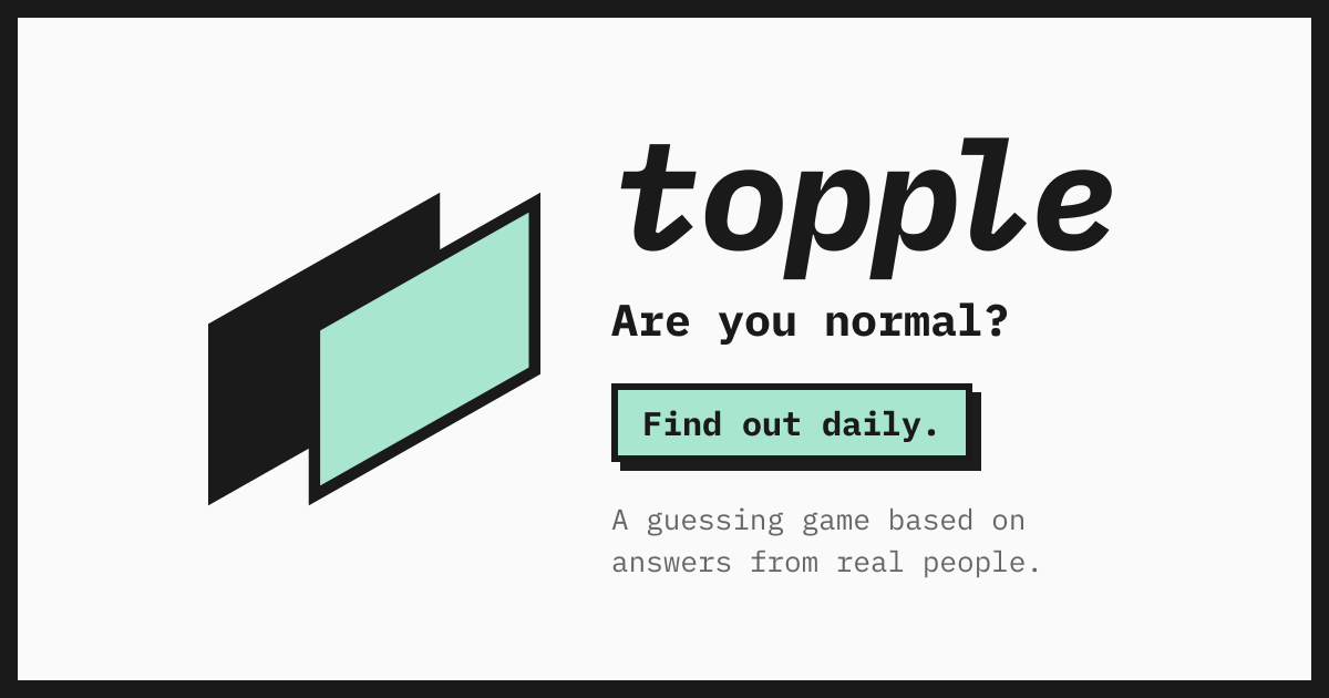 My friend and I built a daily game where players' answers become tomorrow's puzzle